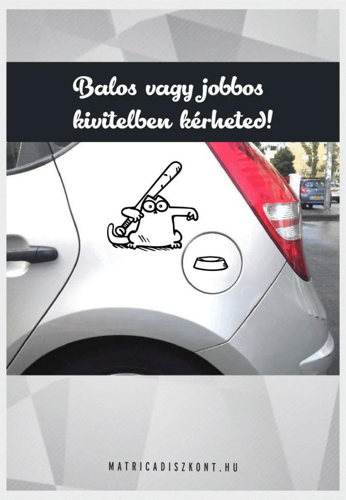 Autómatrica vicces cica 002 tanksapkára