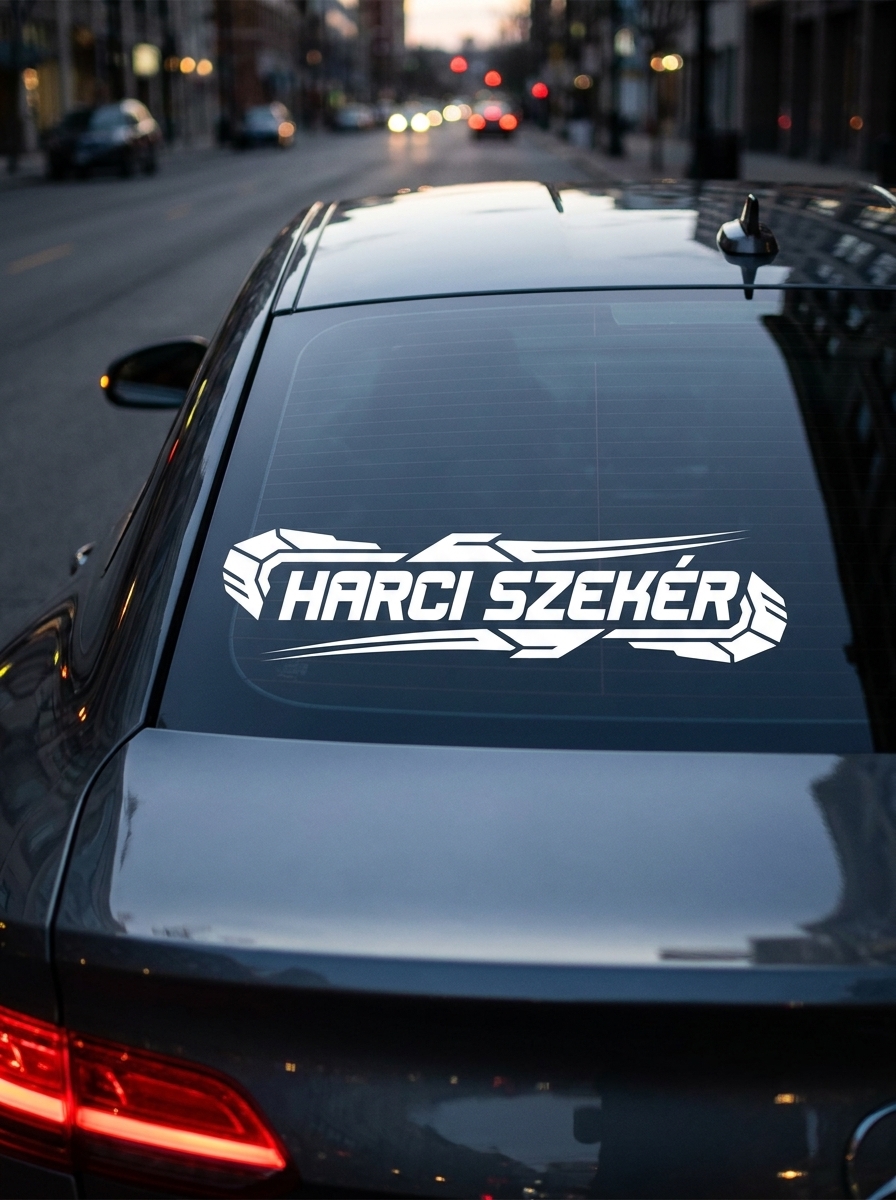 Újgenerációs "Harci Szekér" Autóüveg Felirat – Modern Szélvédő Dekoráció
