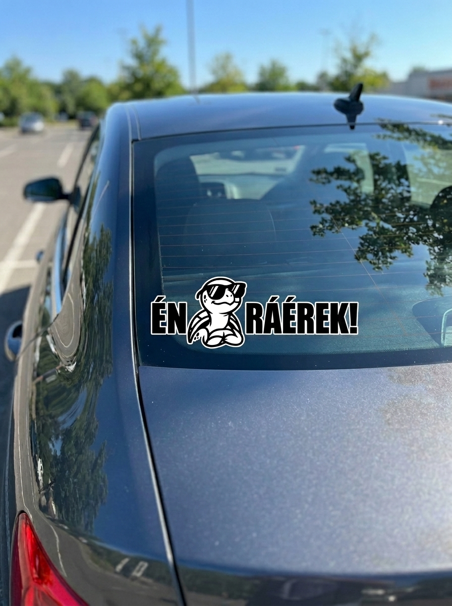 Én ráérek teknős hátsó szélvédő matrica